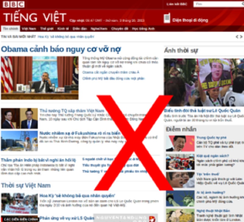 BBC Việt Nam bị chặn là do sự kiểm duyệt internet ở Việt Nam chặt chẽ