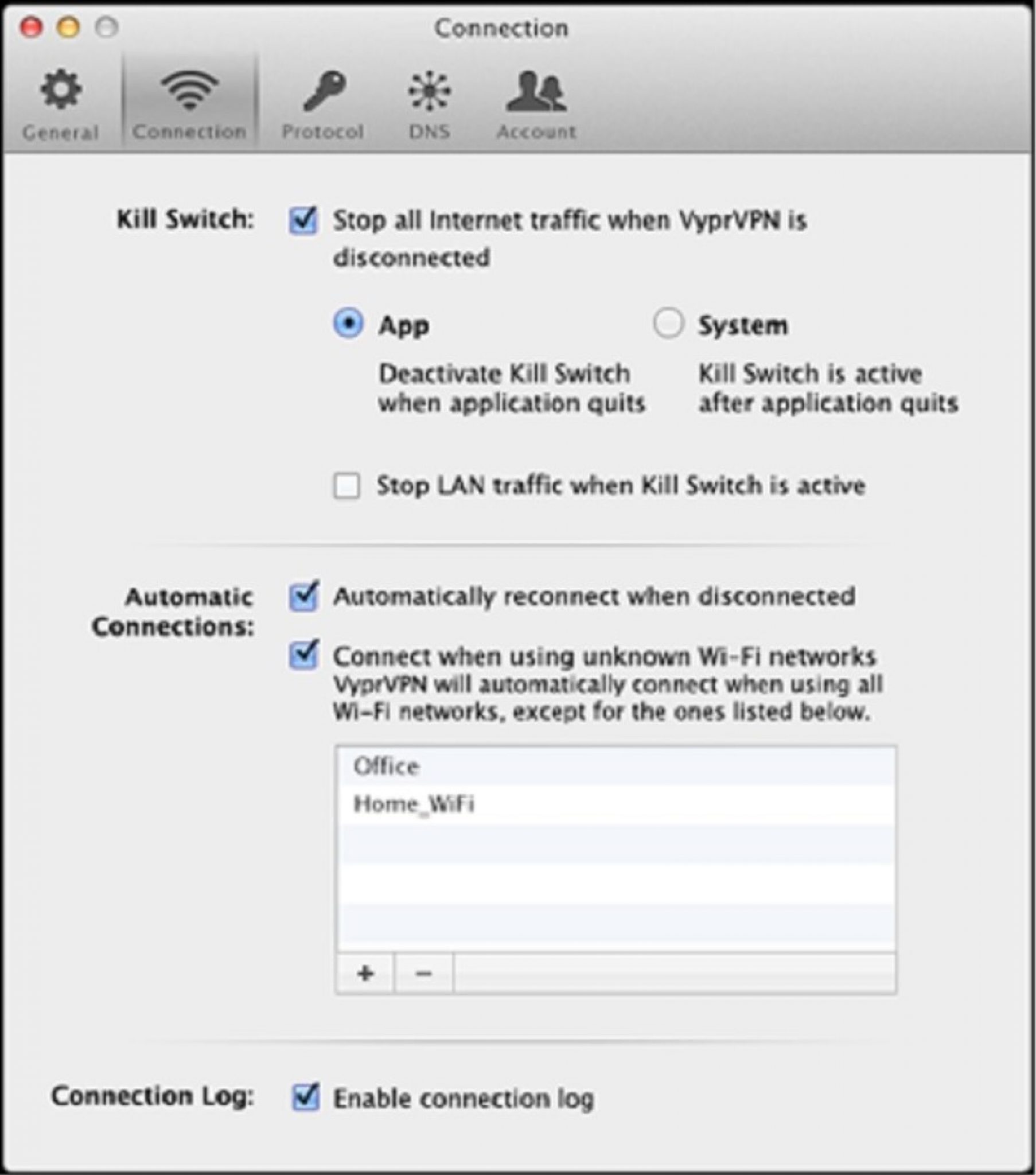 What is the Kill Switch function in VPN software?
