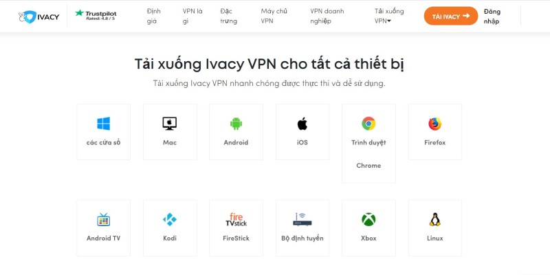 ivacyvpn Screenshot devices