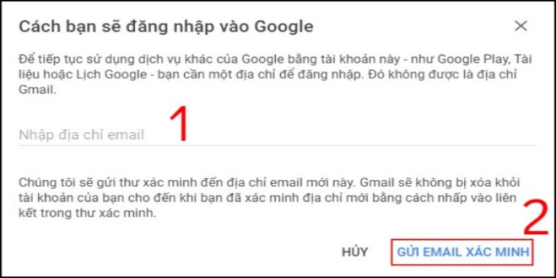 cách xóa tài khoản gmail vĩnh viễn bước 3