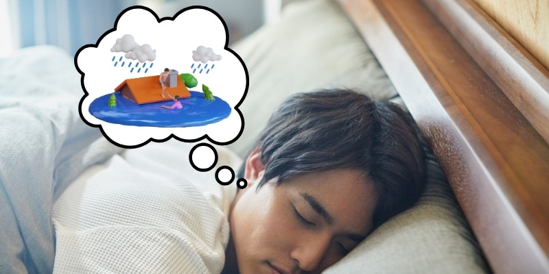 giai ma giac mo thay nuoc lu