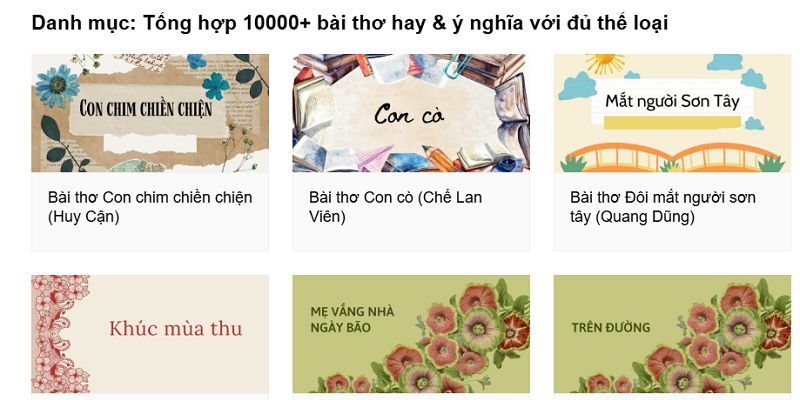 Đánh giá độ đa dạng của kho thơ Việt Nam